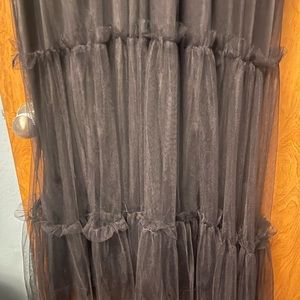 SHEIN 3x Black and Silver dress. The bottom is tulle.